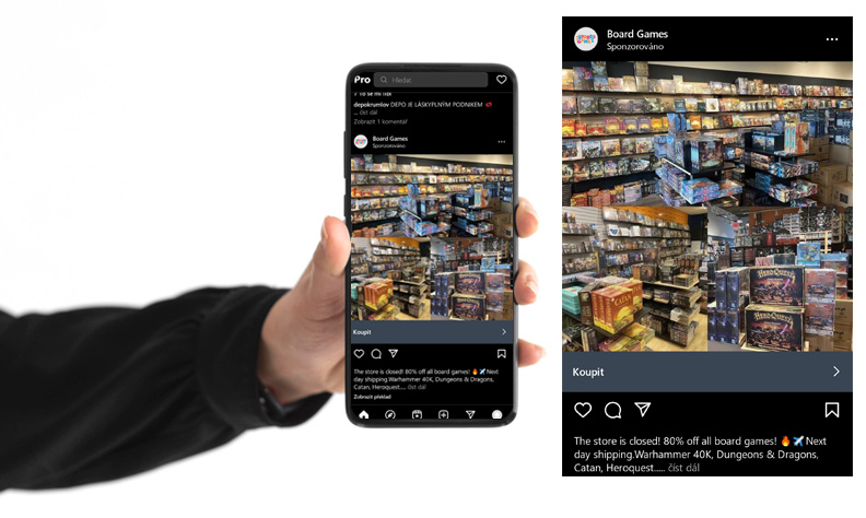 reklama na sociálních sítích